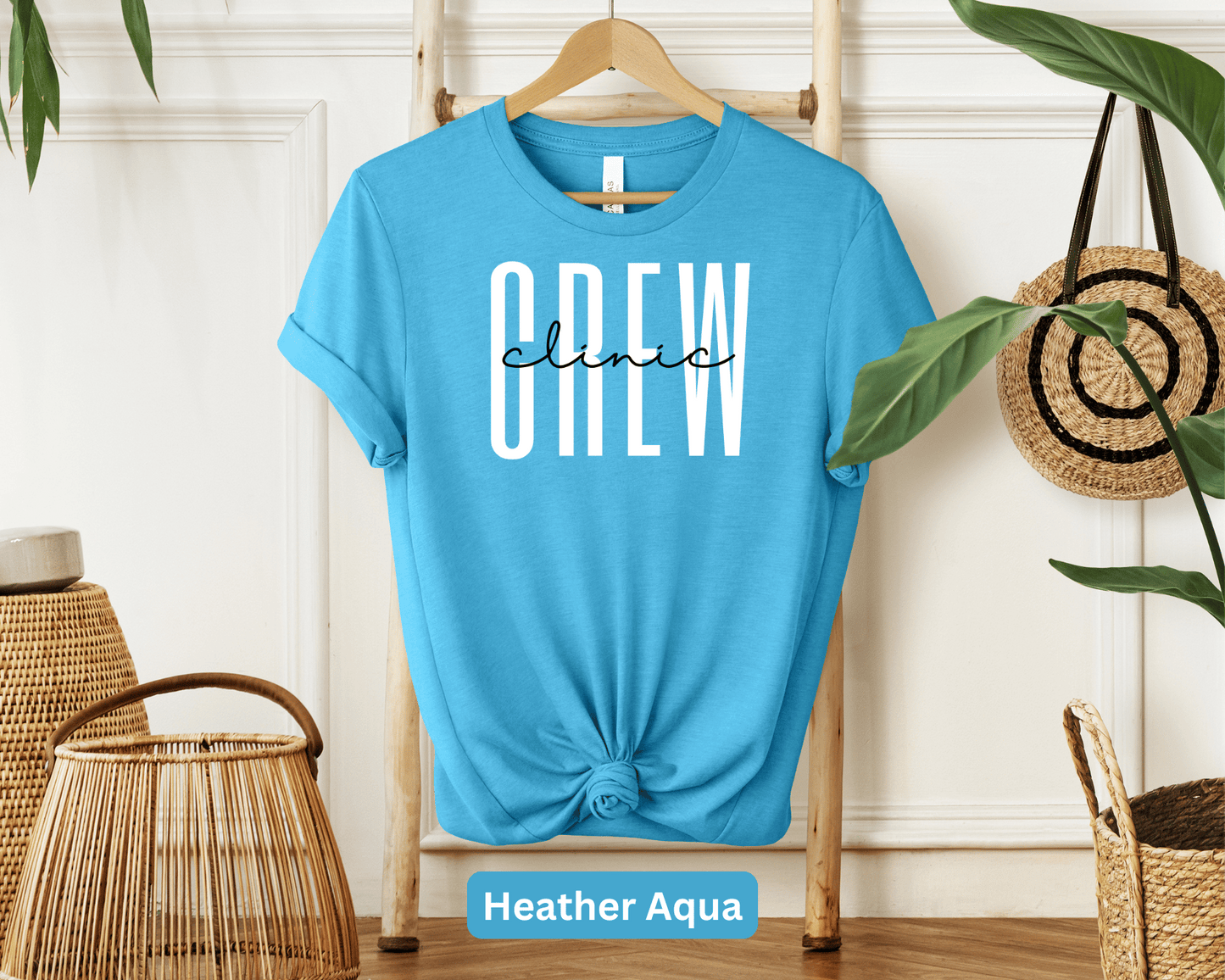 Clinic Crew T-Shirt: Healthcare Team Tee, Medical Staff Shirt, Doctor and Nurse Apparel, Clinic Uniform, Health Service Gear