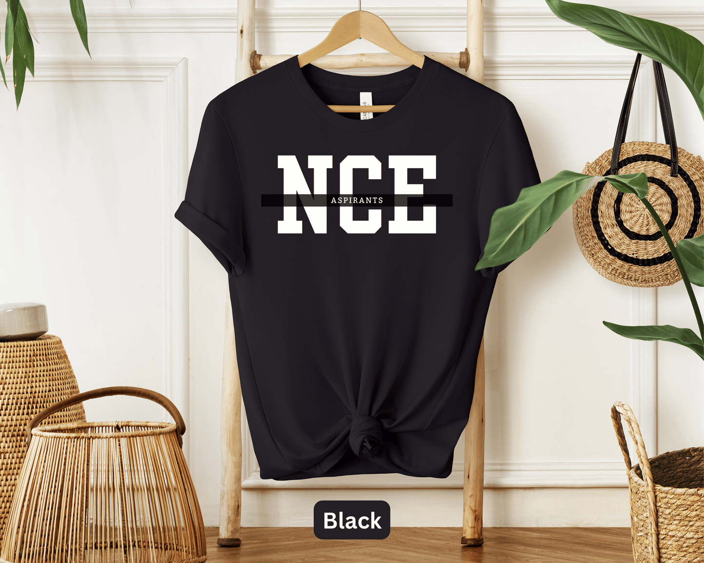 NCE Exam Prep T-Shirt - Master Your Counselor Certification with Inspirational Study Gear