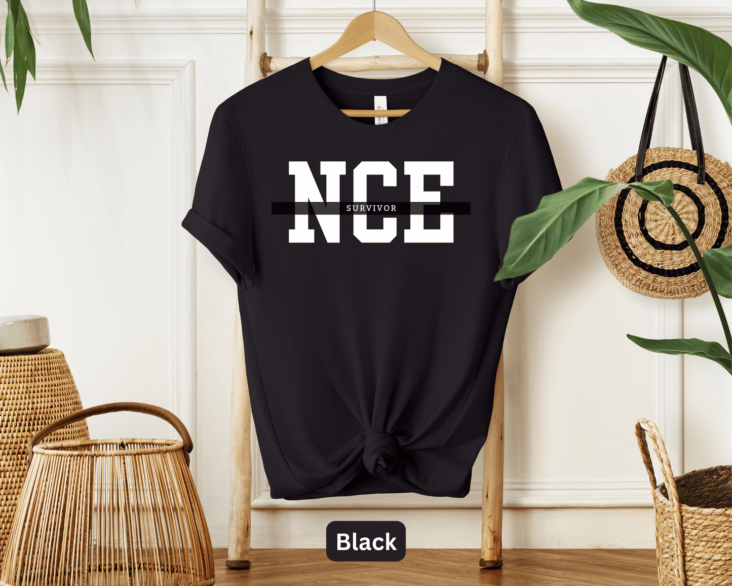 NCE Survivor T-Shirt | National Counselor Exam Success Tee | Counseling Grad Gift | Mental Health Professional Apparel | Exam Triumph