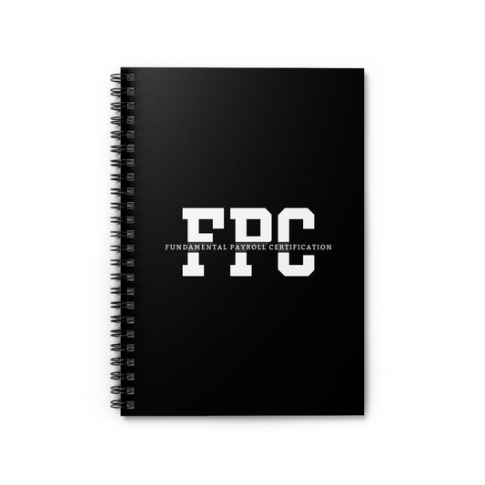 FPC Exam Prep Notebook - Fundamental Payroll Certification Study Journal, Ruled Line