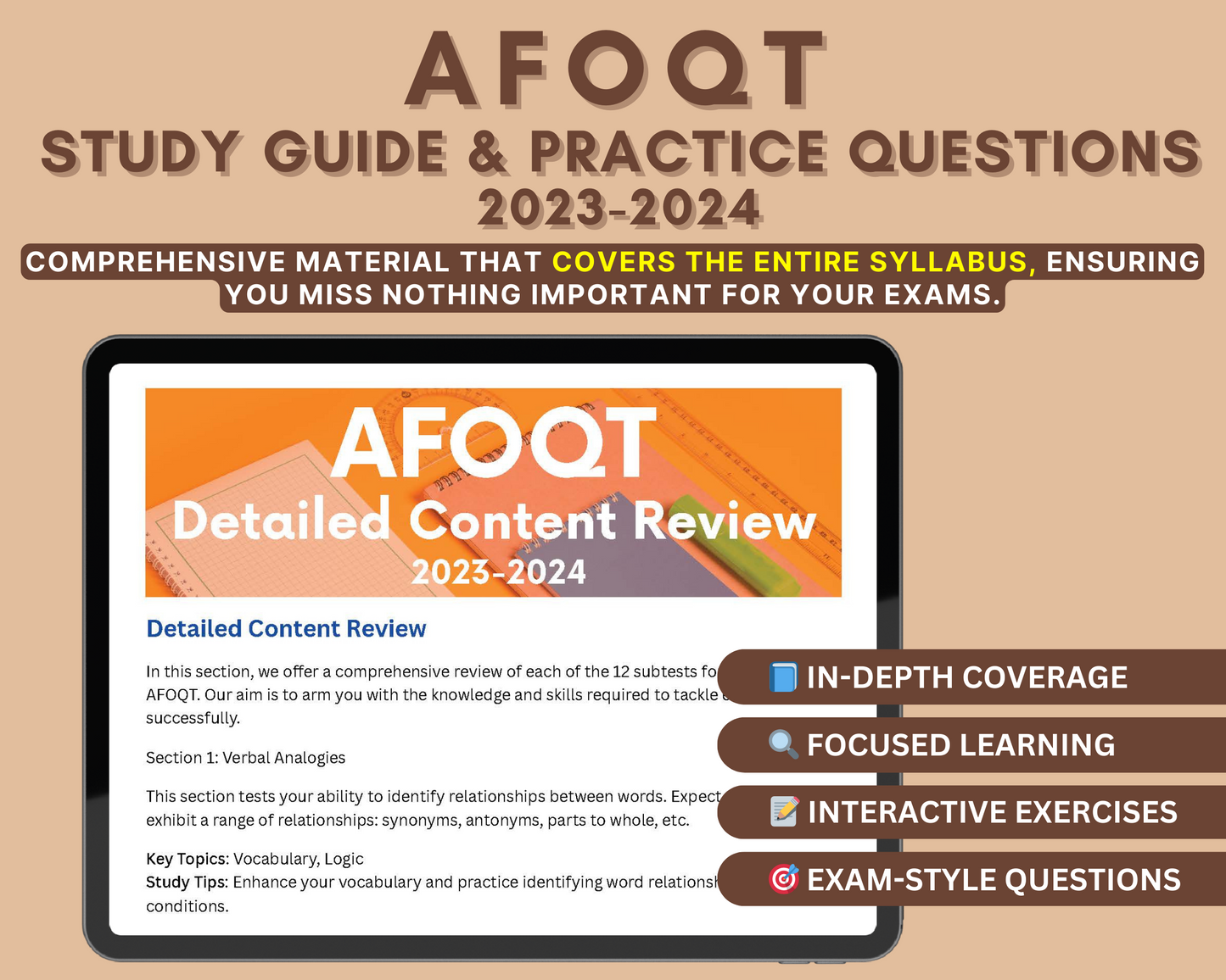 AFOQT Exam Study Guide 2023-2024: Complete Air Force Officer Qualifying Test Prep with Practice Tests & Exam Strategies