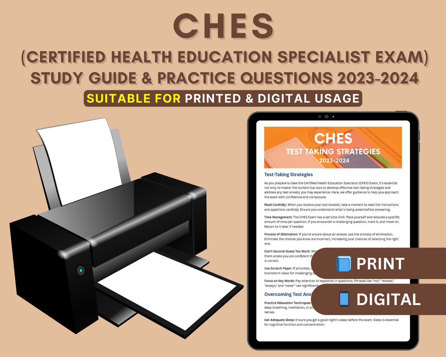 CHES Exam Study Guide 2023-2024: In-Depth Content Review, and Practice Tests for Certified Health Education Specialist