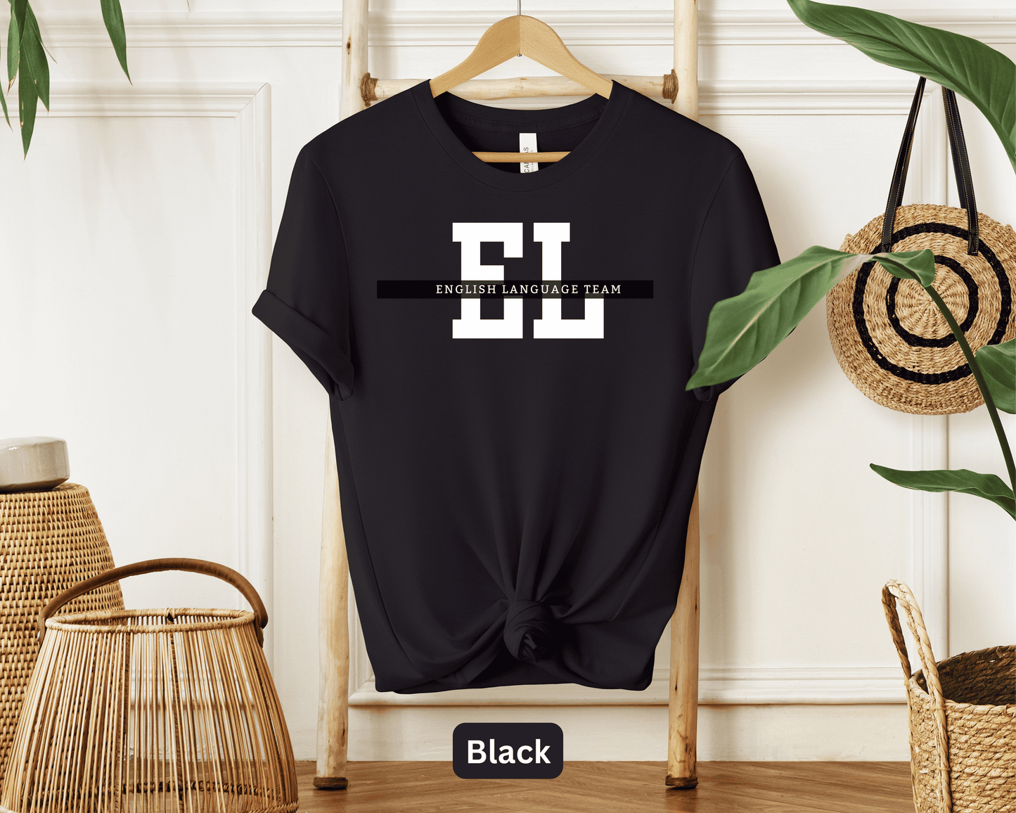 English Language Team T-Shirt: EL Teacher Crew Tee, ESL Class Top, Language Learning Group Shirt, Educator Teamwear