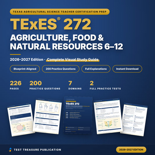 TExES Agriculture, Food and Natural Resources 6–12 272 Study Guide 2026–2027 | 200 Practice Questions