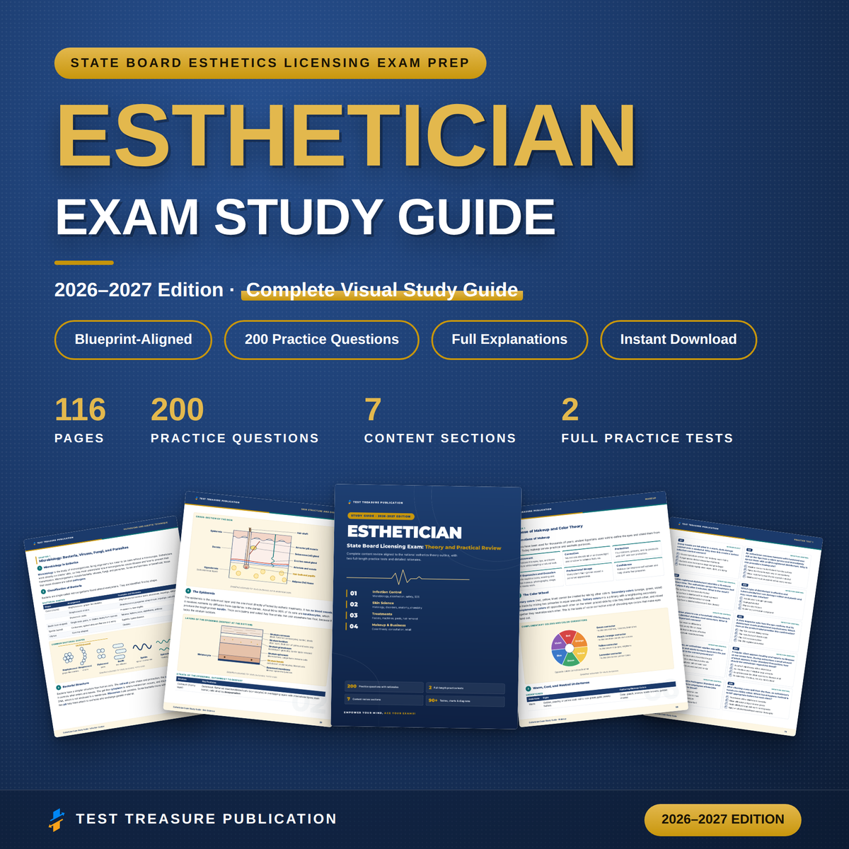 Esthetician Exam Study Guide 2026–2027 | State Board Prep & 200 Practice Questions