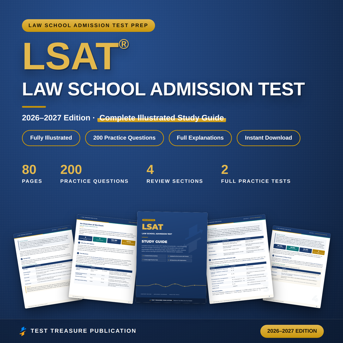 LSAT Study Guide 2026–2027 — Redesigned Illustrated Edition | 200 Practice Questions