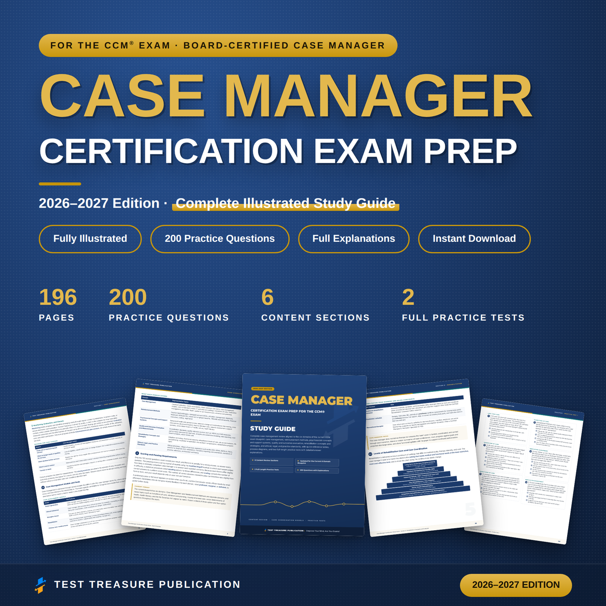 Case Manager Certification Study Guide 2026-2027 | Board-Certified Case Manager Exam Prep | 200 Practice Questions | Nurse Case Manager PDF