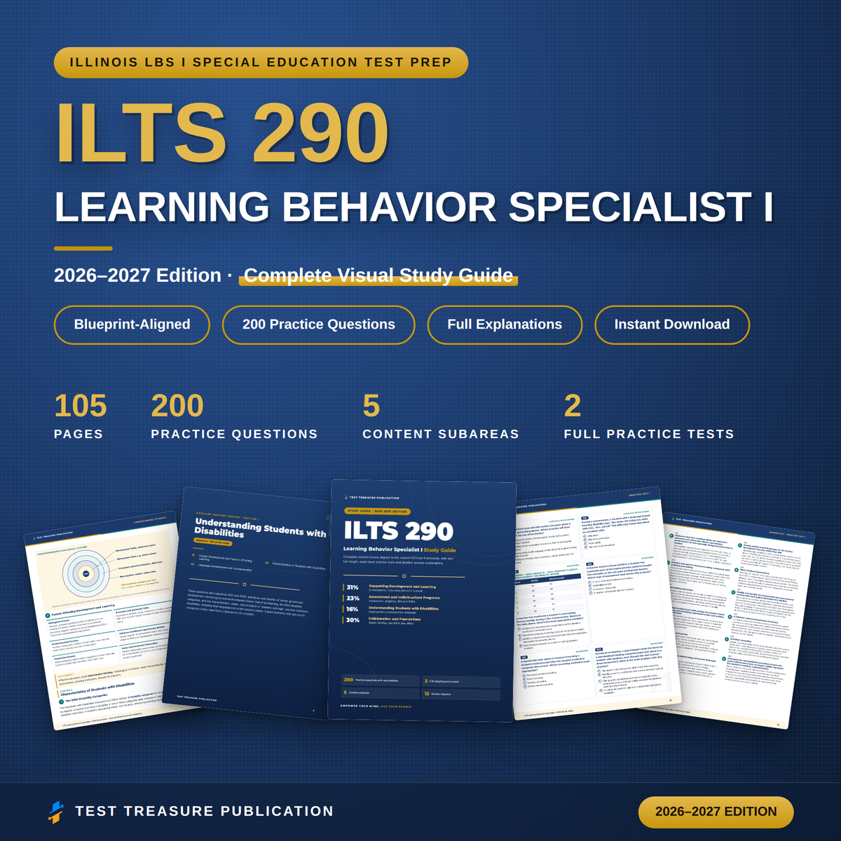 ILTS Learning Behavior Specialist I 290 Study Guide 2026–2027 | 200 Practice Questions