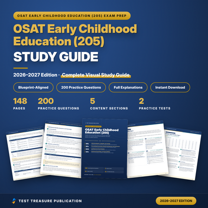 OSAT Early Childhood Education (205) Study Guide 2026–2027 | Oklahoma Teacher Certification Exam Prep + Practice Tests