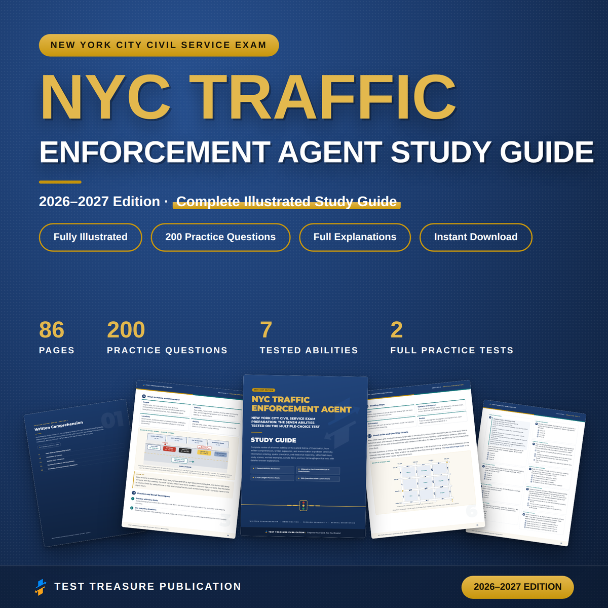 NYC Traffic Enforcement Agent Study Guide 2026–2027 | 200 Practice Questions