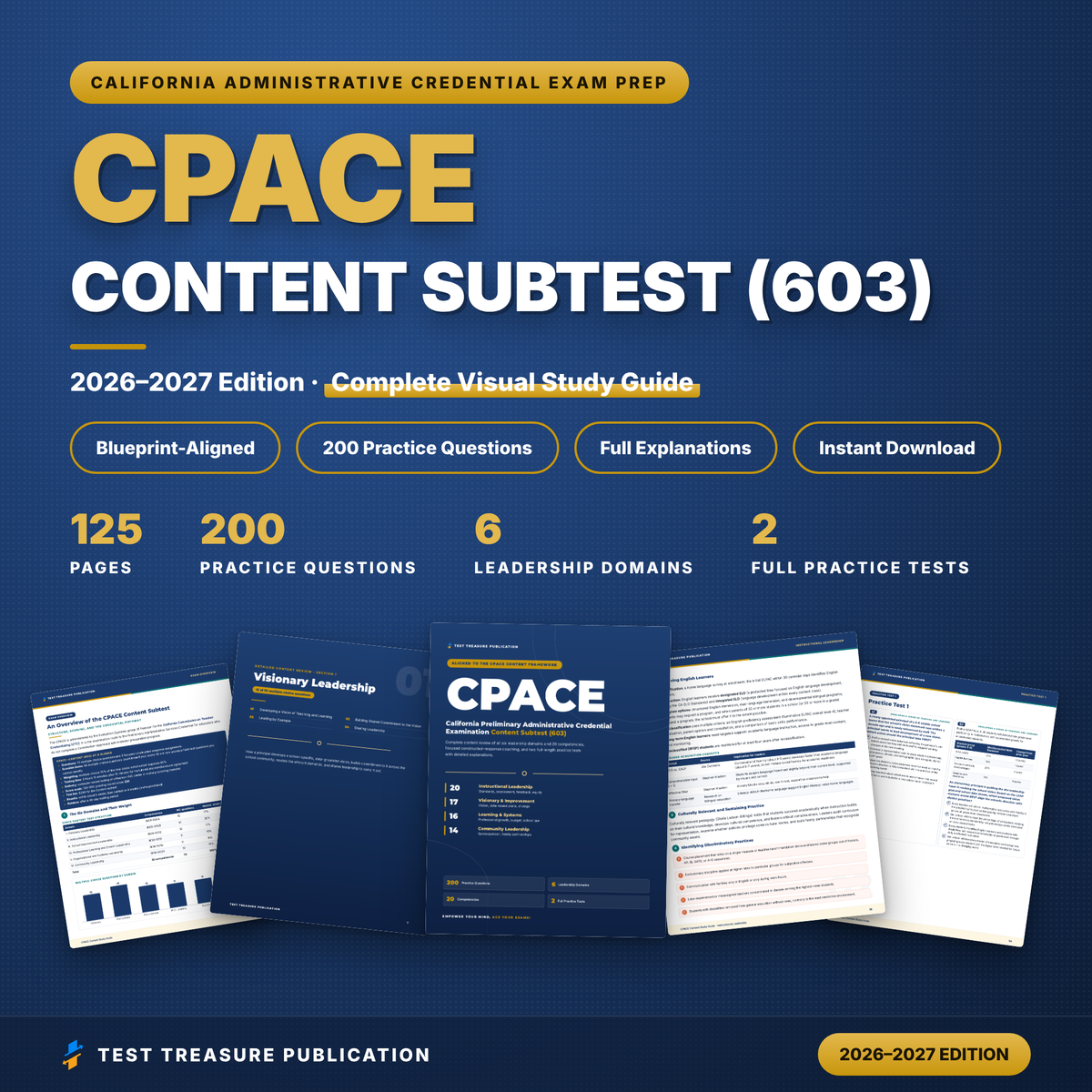 CPACE Content Study Guide 2026–2027 | California Administrator Prep & 200 Practice Questions