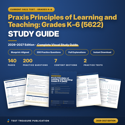 Praxis PLT K-6 (5622) Study Guide 2026–2027 | Principles of Learning and Teaching Grades K-6 Exam Prep + 2 Practice Tests