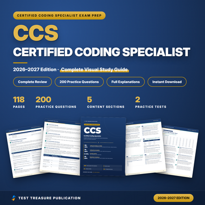 CCS Exam Study Guide 2026–2027 | Certified Coding Specialist Exam Prep with Practice Tests (Digital Download)
