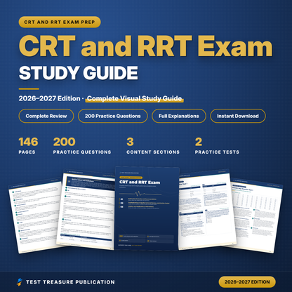 CRT and RRT Exam Study Guide 2026–2027 | NBRC TMC Respiratory Therapist Exam Prep + Practice Tests