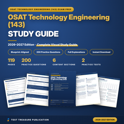 OSAT Technology Engineering 143 Study Guide 2026–2027 | Oklahoma Technology & Engineering Teacher Certification Exam Prep