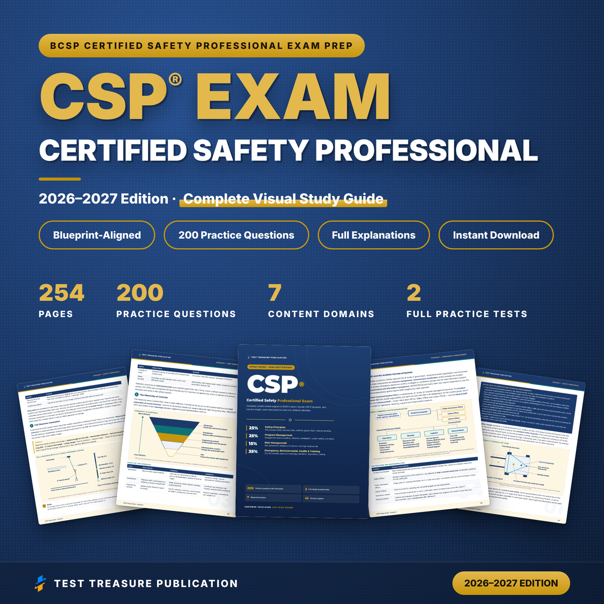 CSP Certified Safety Professional Study Guide 2026–2027 | 200 Practice Questions