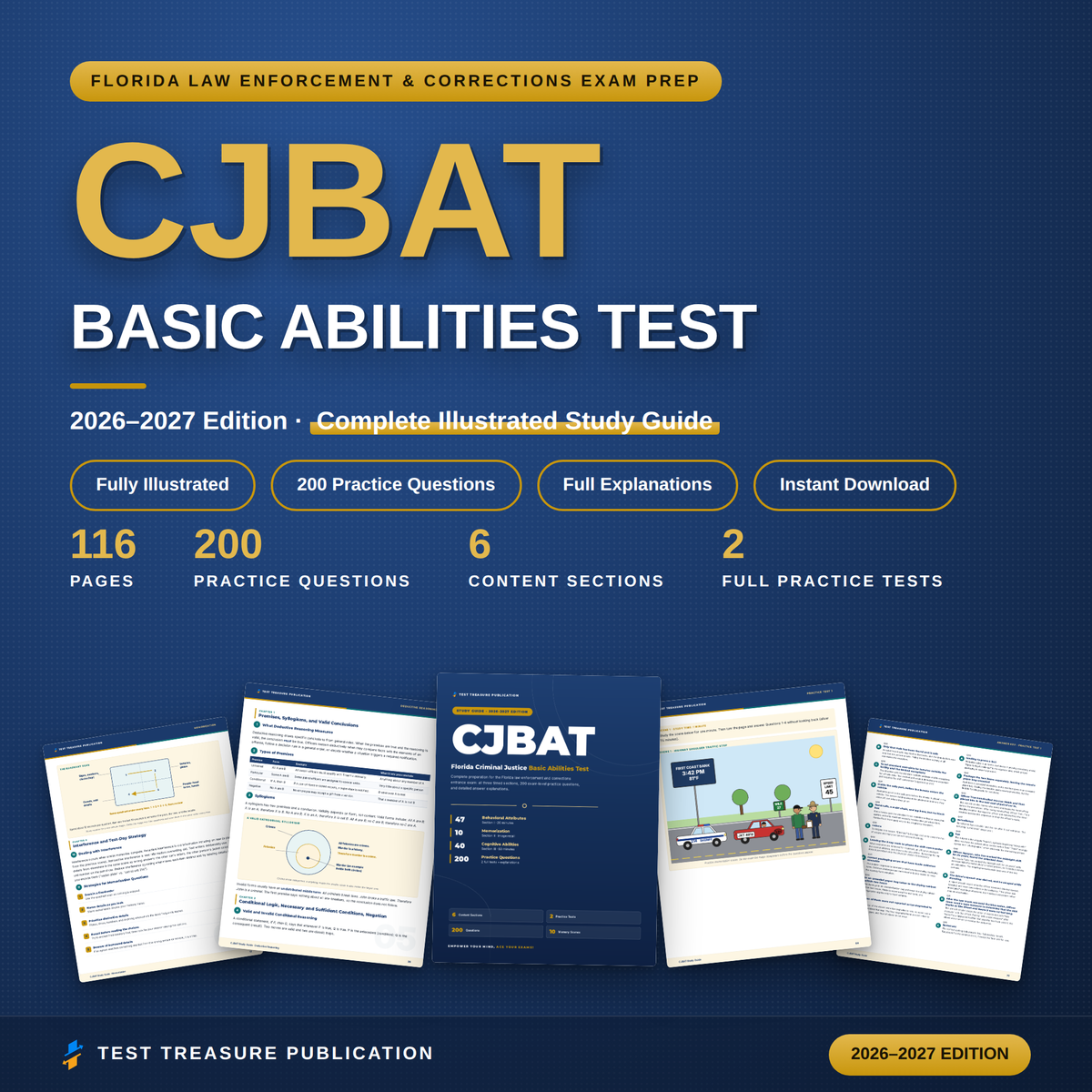 CJBAT Study Guide 2026–2027 | Florida Police & Corrections Academy Exam Prep