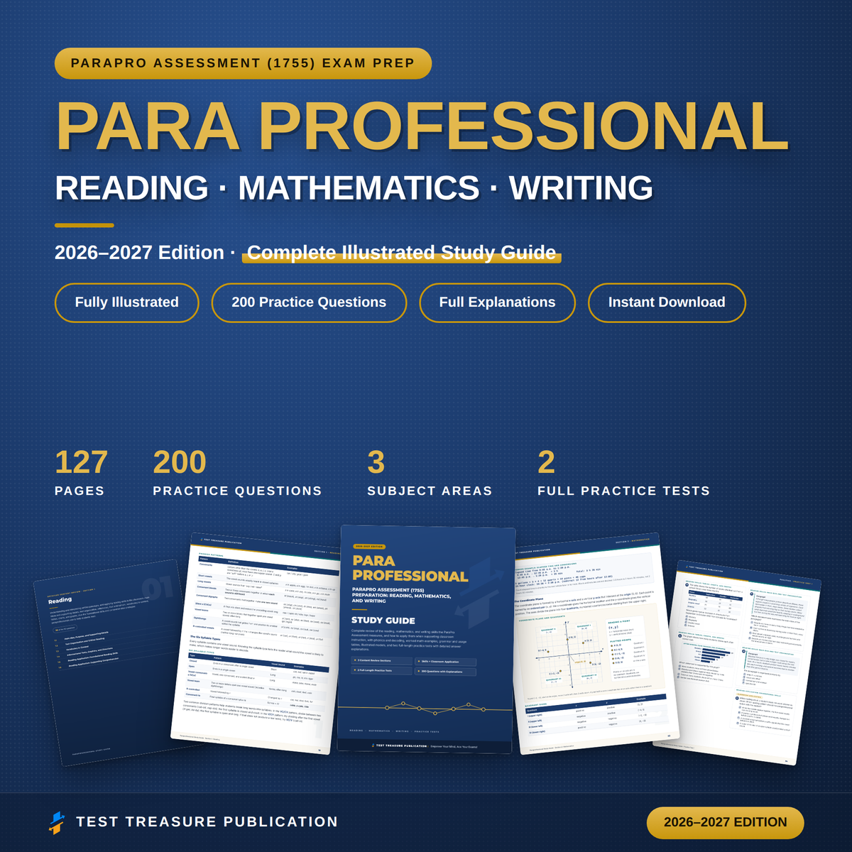 ParaPro Assessment Study Guide 2026–2027 — Redesigned Illustrated Edition | 200 Practice Questions