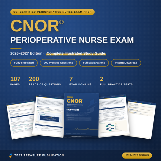 CNOR Study Guide 2026–2027 — Redesigned Illustrated Edition | 200 Practice Questions