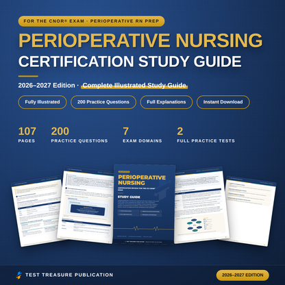 Perioperative Nursing Certification Study Guide 2026-2027 | OR Nurse Exam Review for the CNOR® Exam | 200 Practice Questions | PDF