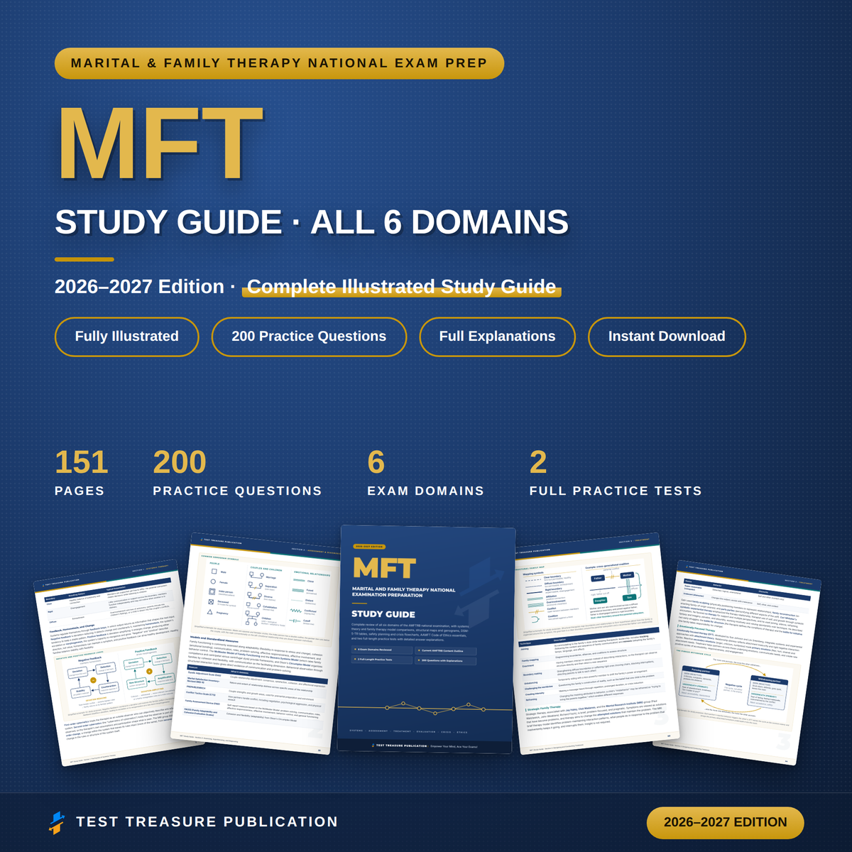 MFT Study Guide 2026–2027 — Redesigned Illustrated Edition | 200 Practice Questions