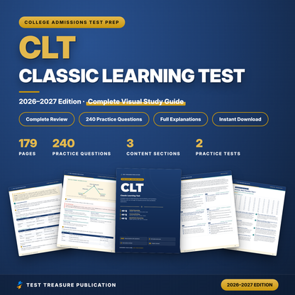 CLT Classic Learning Test Study Guide 2026–2027 | 2 Full-Length Practice Tests, 240 Questions | College Admissions Test Prep PDF
