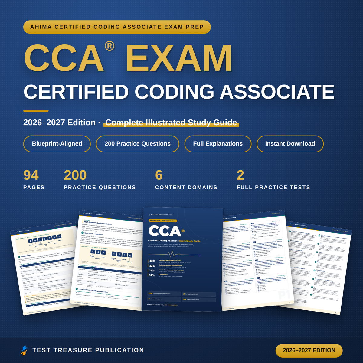CCA Certified Coding Associate Study Guide 2026–2027 | 200 Practice Questions