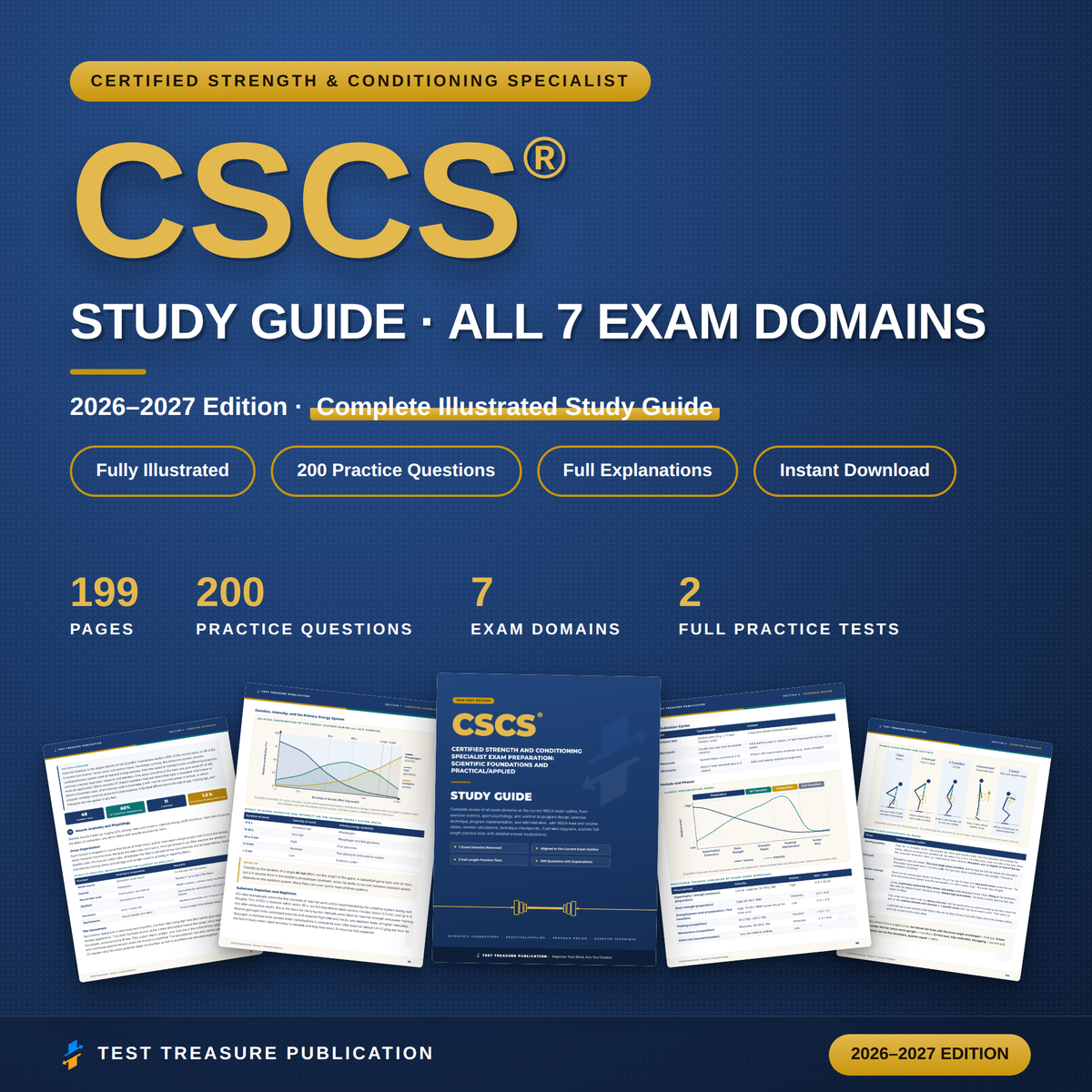 CSCS Study Guide 2026–2027 — Redesigned Illustrated Edition | 200 Practice Questions