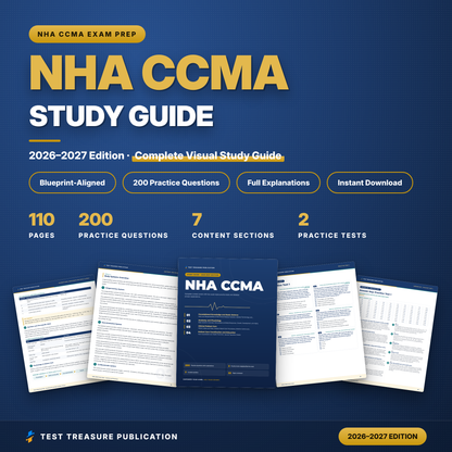 NHA CCMA Study Guide 2026–2027 | Certified Clinical Medical Assistant Exam Prep, Illustrated (PDF)