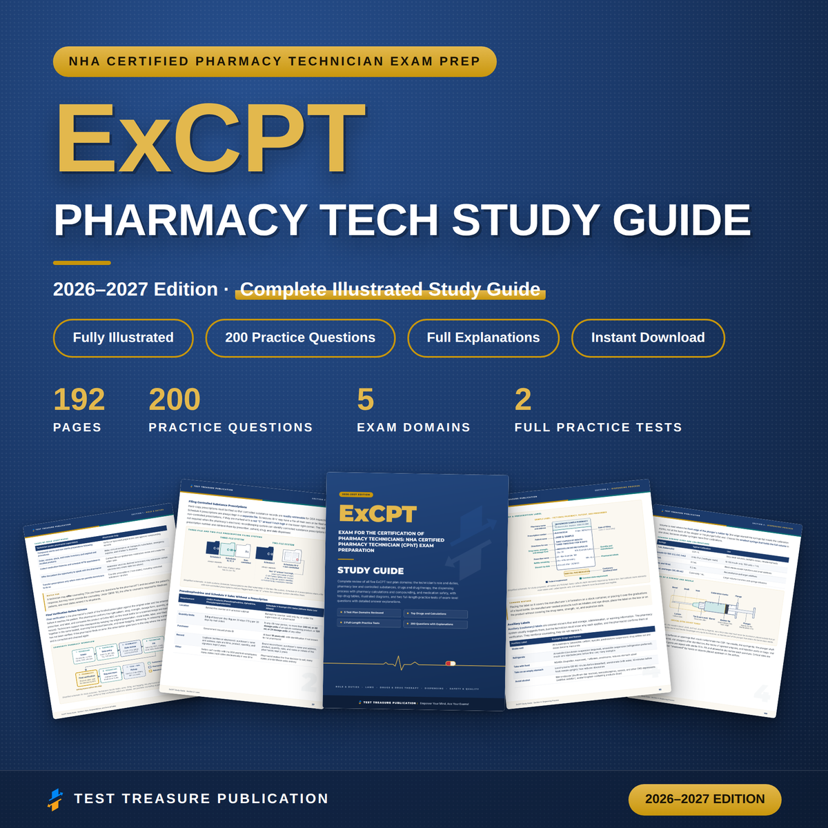 ExCPT Study Guide 2026–2027 — Redesigned Illustrated Edition | 200 Practice Questions