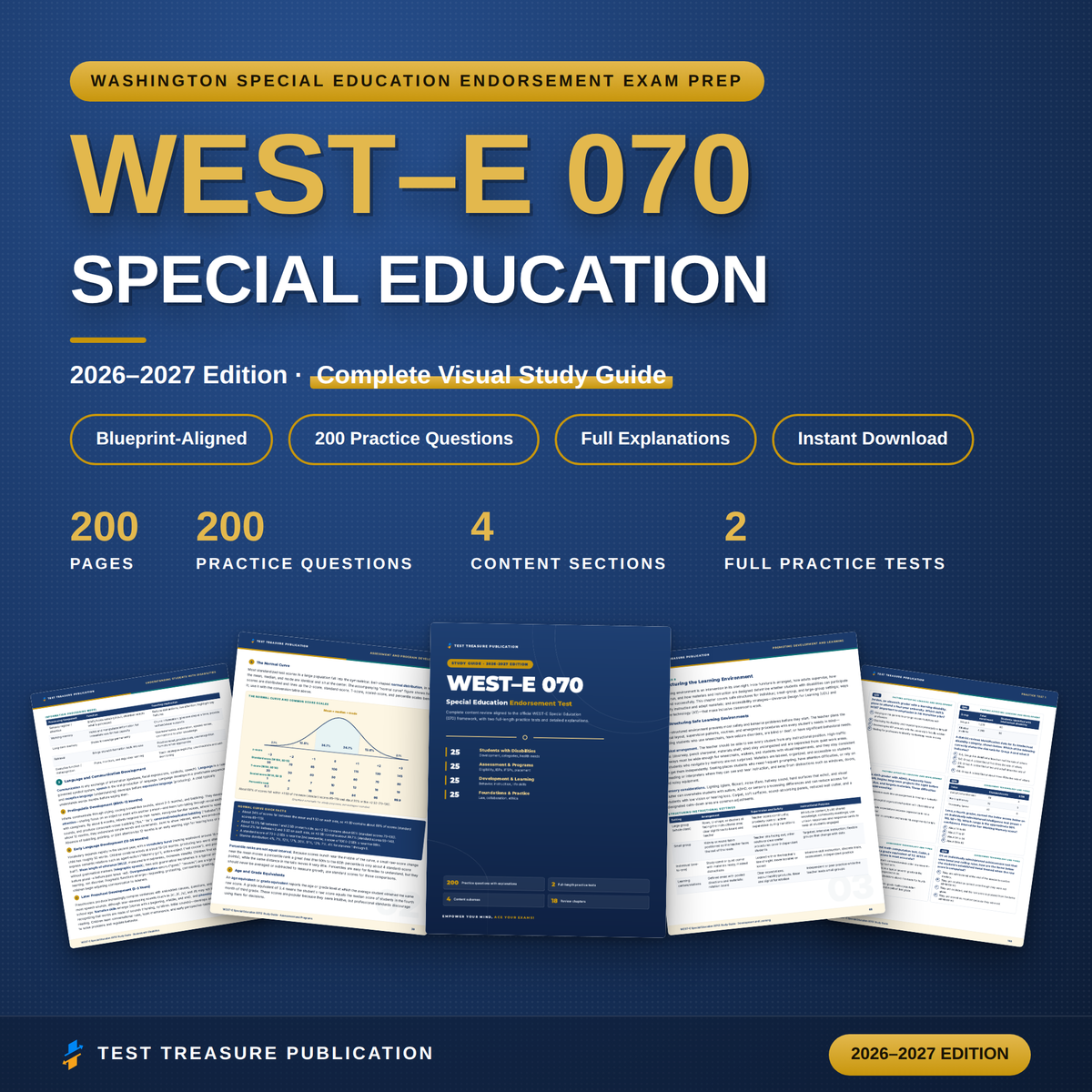 WEST-E Special Education 070 Study Guide 2026–2027 | 200 Practice Questions
