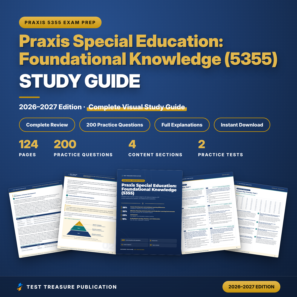 Praxis Special Education Foundational Knowledge 5355 Study Guide 2026–2027 | Special Ed Teacher Certification Prep