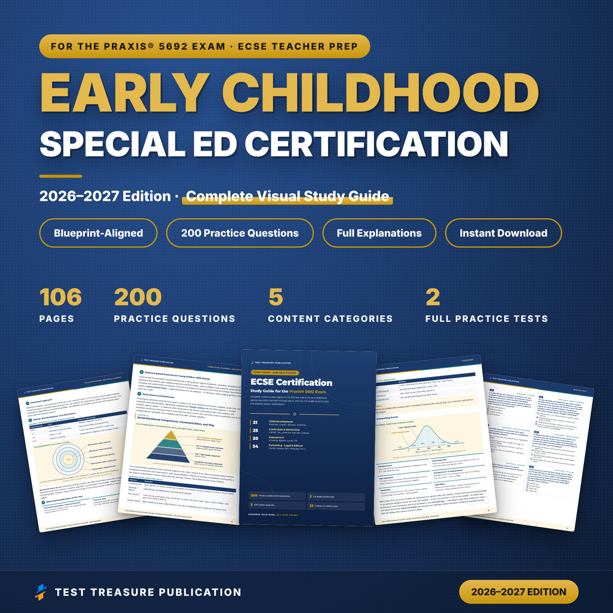 Early Childhood Special Education Teacher Certification Study Guide 2026-2027, Birth to 8 Early Intervention Exam Prep, 200 Questions PDF