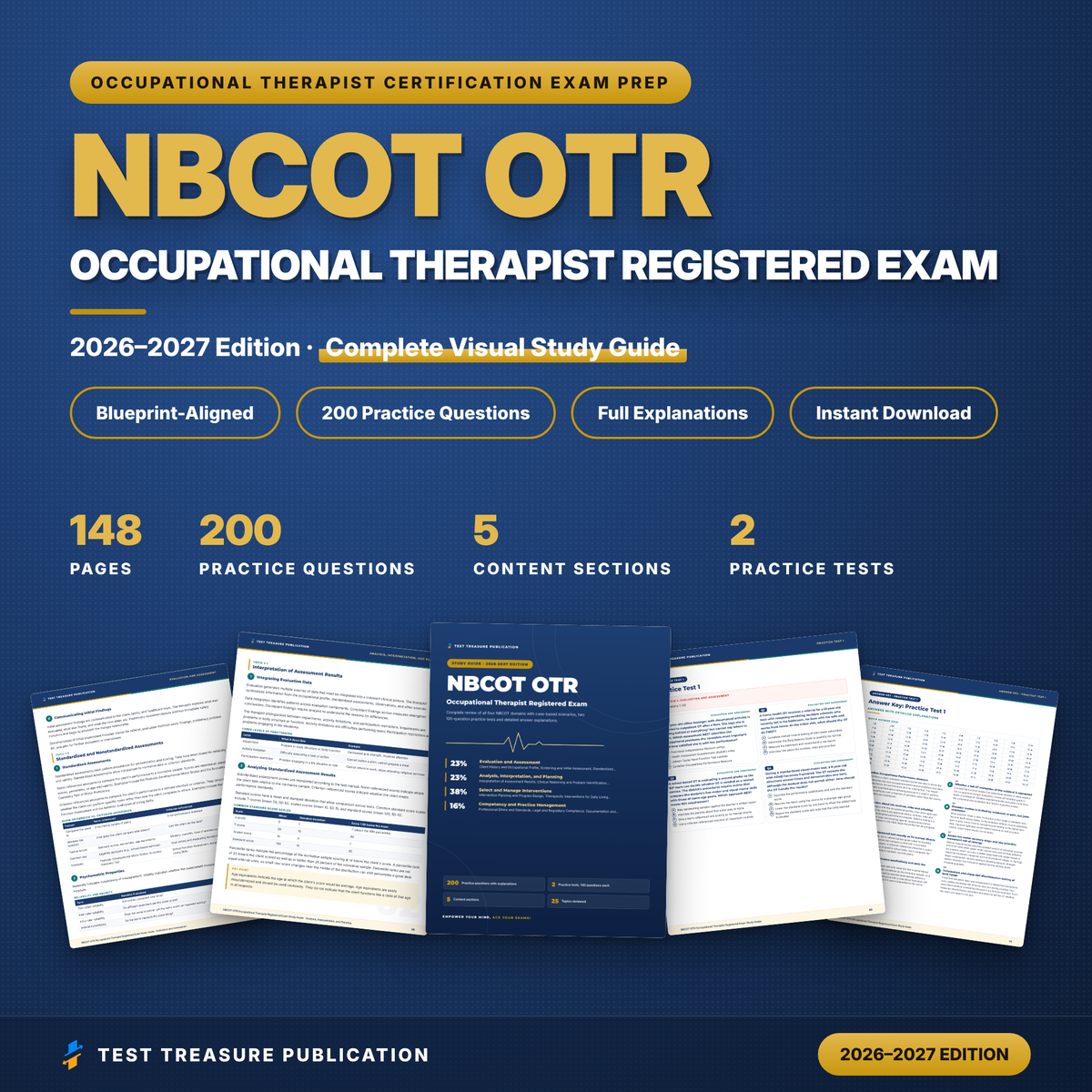 NBCOT OTR Exam Study Guide 2026–2027 | Occupational Therapist Registered Certification Prep (PDF)