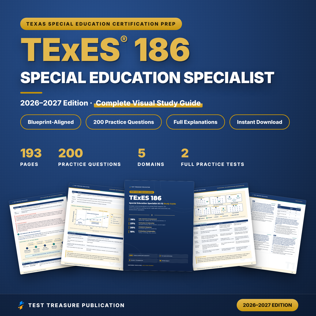 TExES Special Education Specialist EC–12 186 Study Guide 2026–2027 | 200 Practice Questions