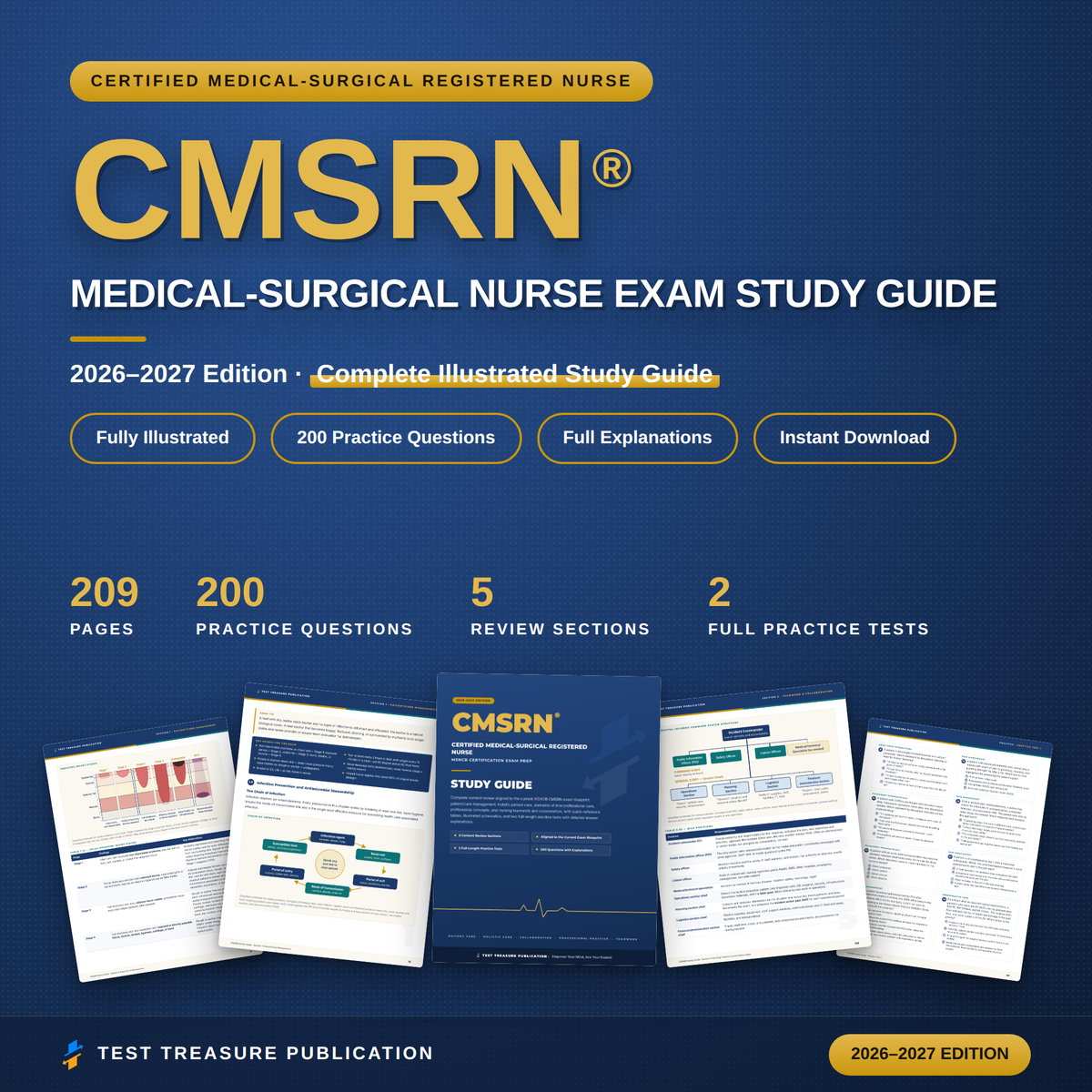 CMSRN Study Guide 2026–2027 — Redesigned Illustrated Edition | 200 Practice Questions