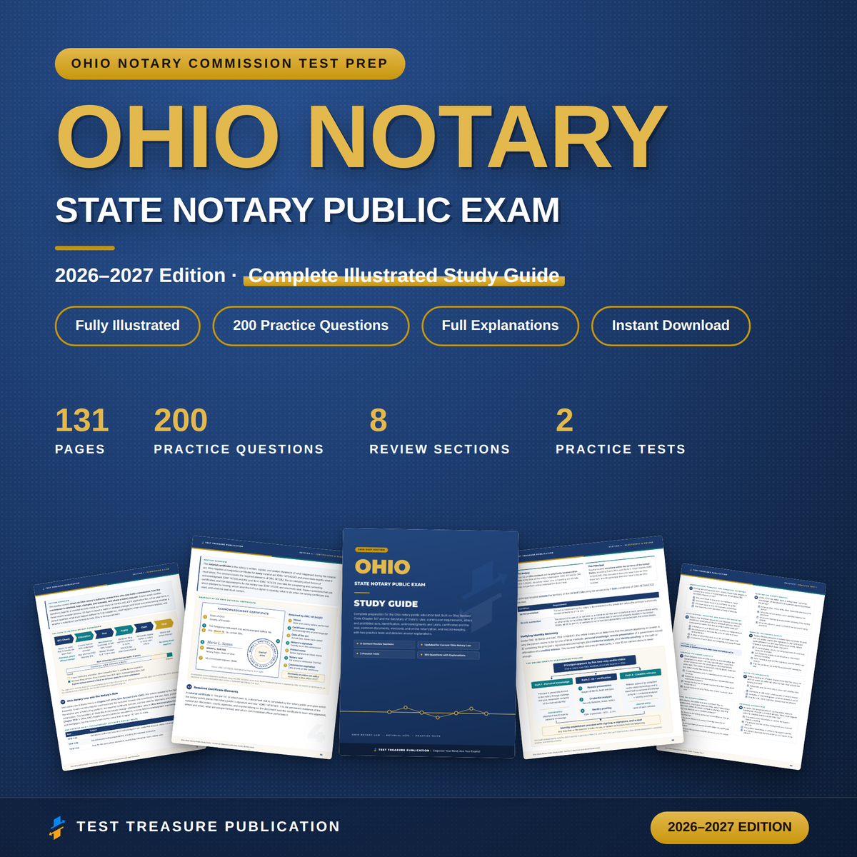 Ohio Notary Public Study Guide 2026–2027 | 200 Practice Questions