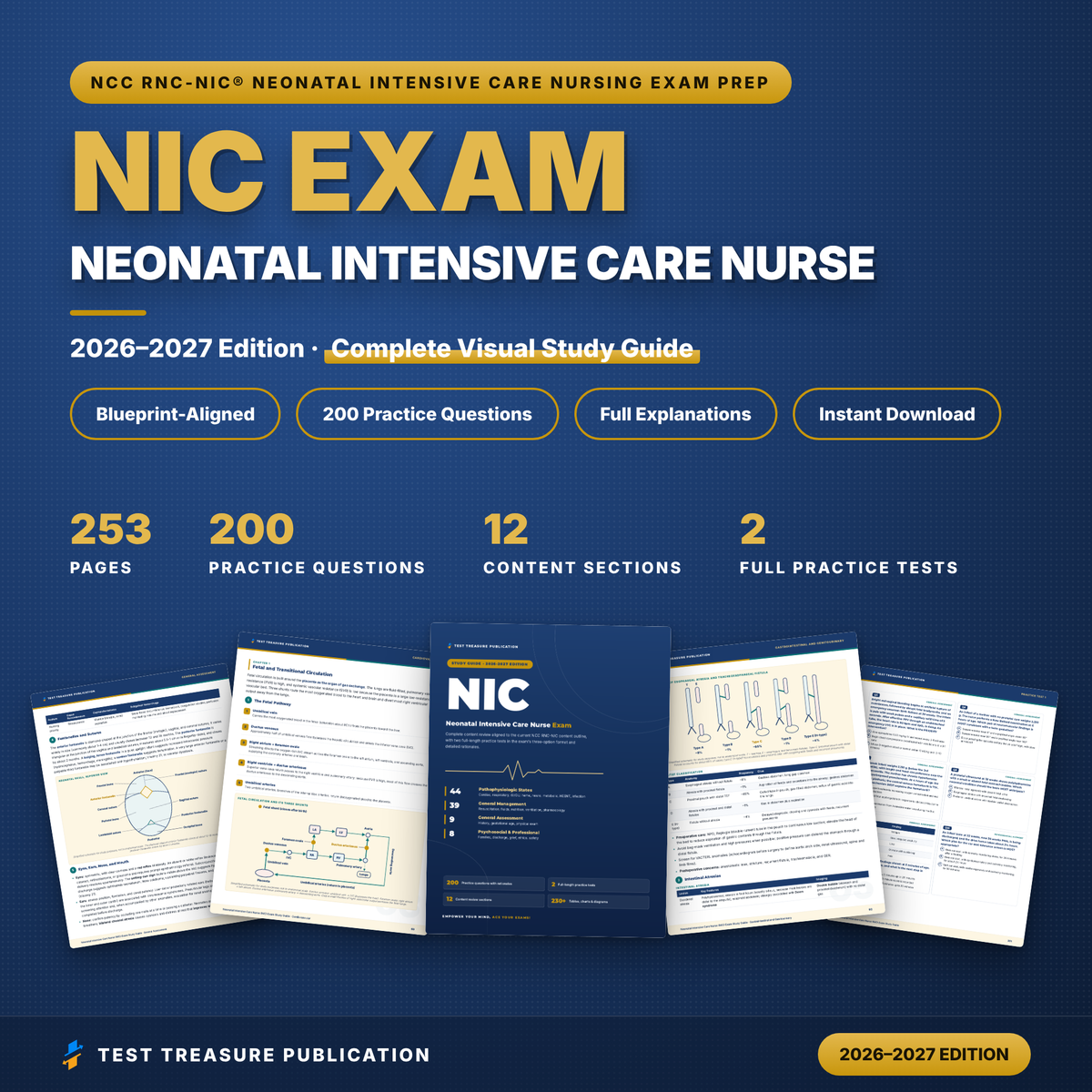 Neonatal Intensive Care Nursing RNC-NIC Study Guide 2026–2027 | 200 Practice Questions