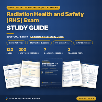 DANB RHS Exam Study Guide 2026–2027 | Radiation Health and Safety Dental Radiography Exam Prep (Digital Download)