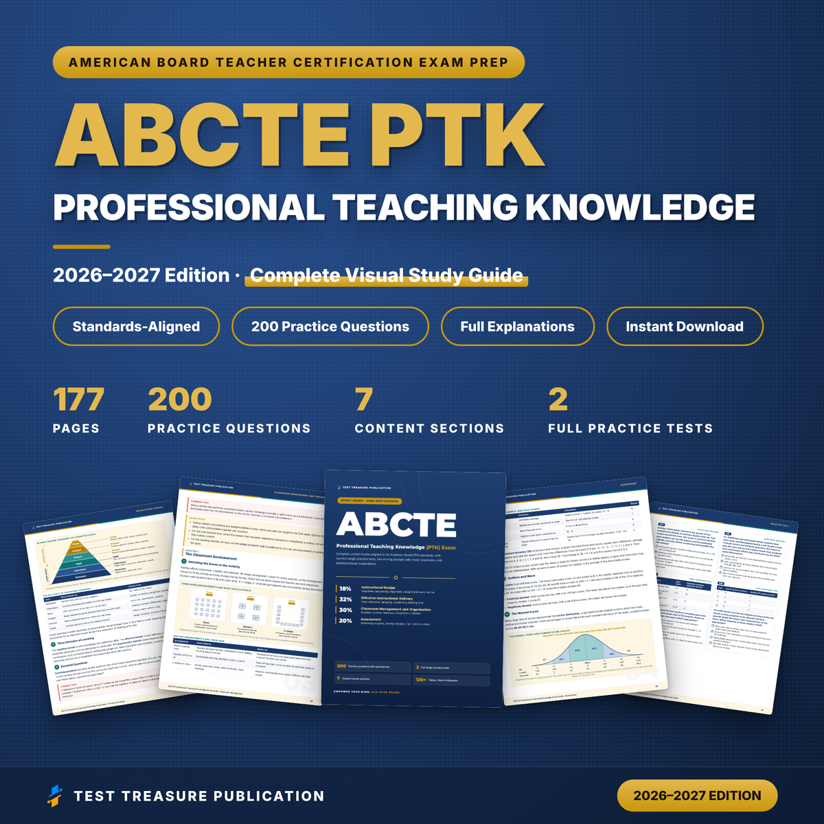 ABCTE Professional Teaching Knowledge PTK Study Guide 2026–2027 | 200 Practice Questions