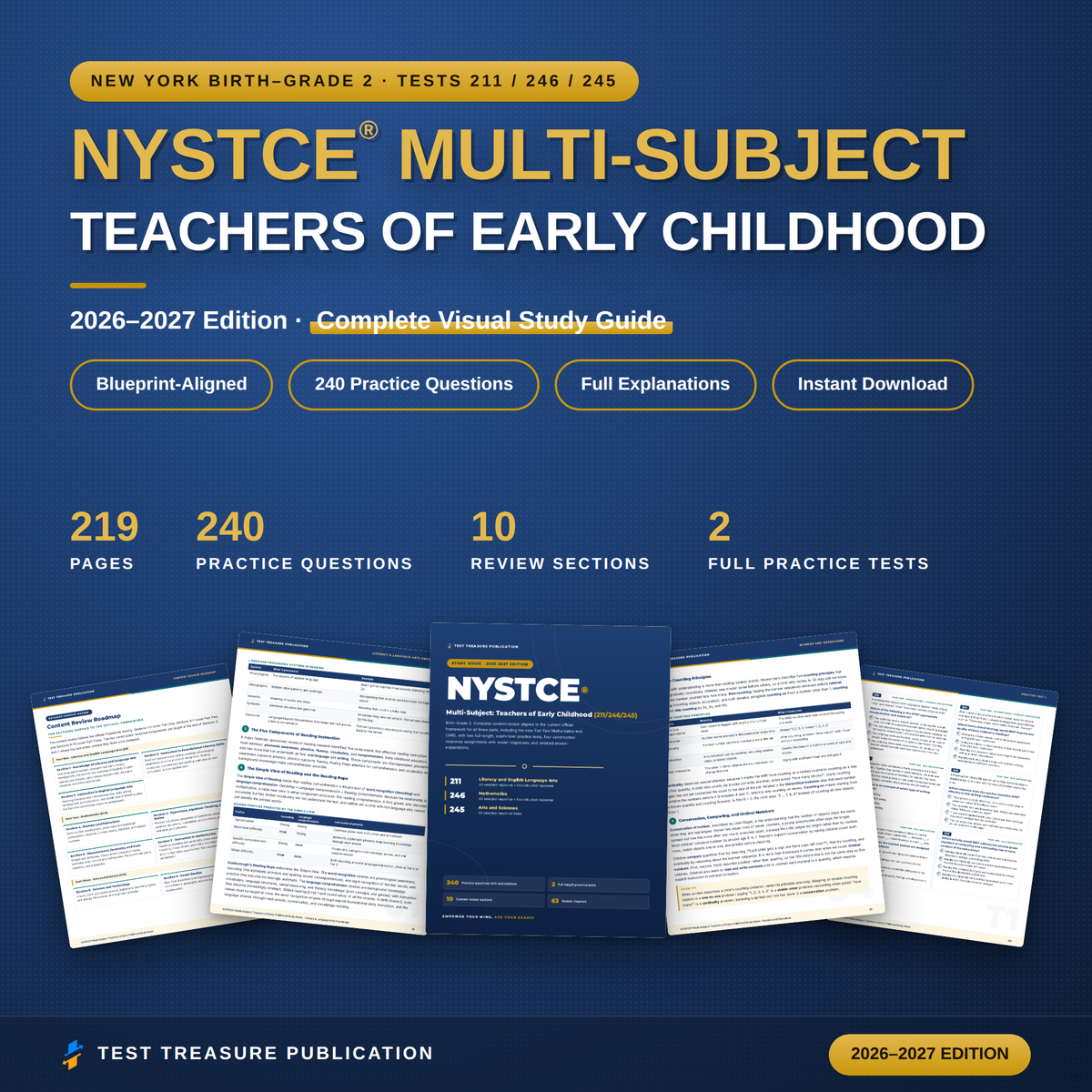 NYSTCE Early Childhood 211/246/245 Study Guide 2026–2027 | 240 Practice Questions