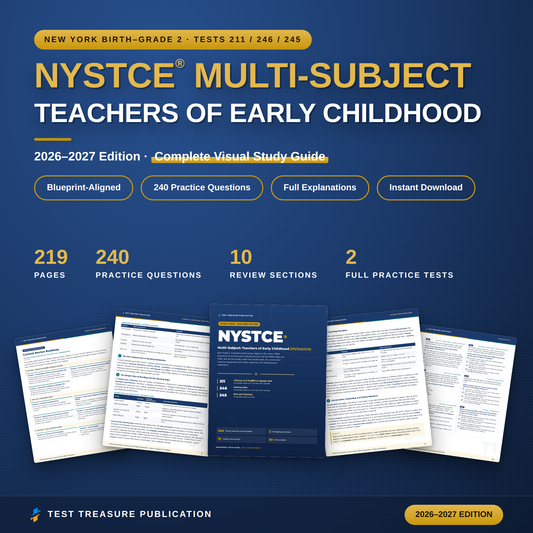 NYSTCE Early Childhood 211/246/245 Study Guide 2026–2027 | 240 Practice Questions