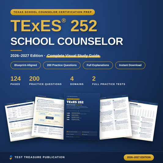 TExES School Counselor 252 Study Guide 2026–2027 | 200 Practice Questions