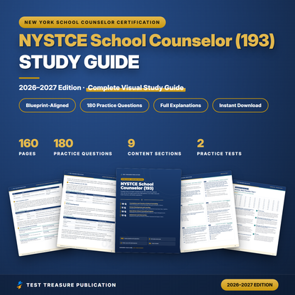 NYSTCE School Counselor (193) Study Guide 2026–2027 | New York School Counselor CST Exam Prep + Practice Tests