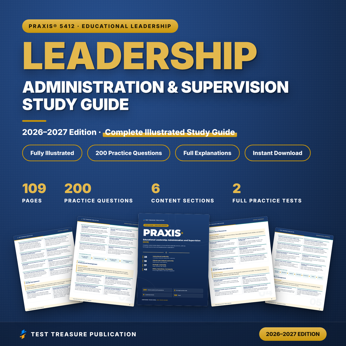 Praxis 5412 Educational Leadership Study Guide 2026–2027 | 200 Practice Questions