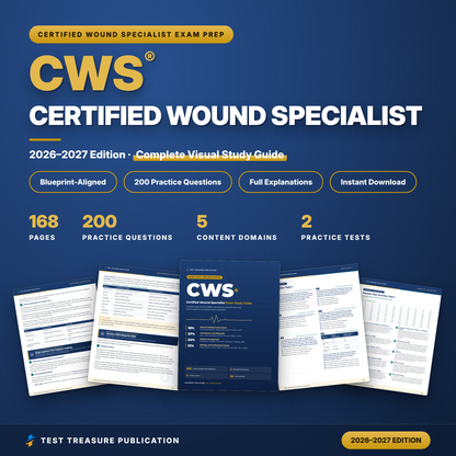 CWS Exam Study Guide 2026–2027 | Certified Wound Specialist Exam Prep | ABWM Wound Care Certification + Practice Tests