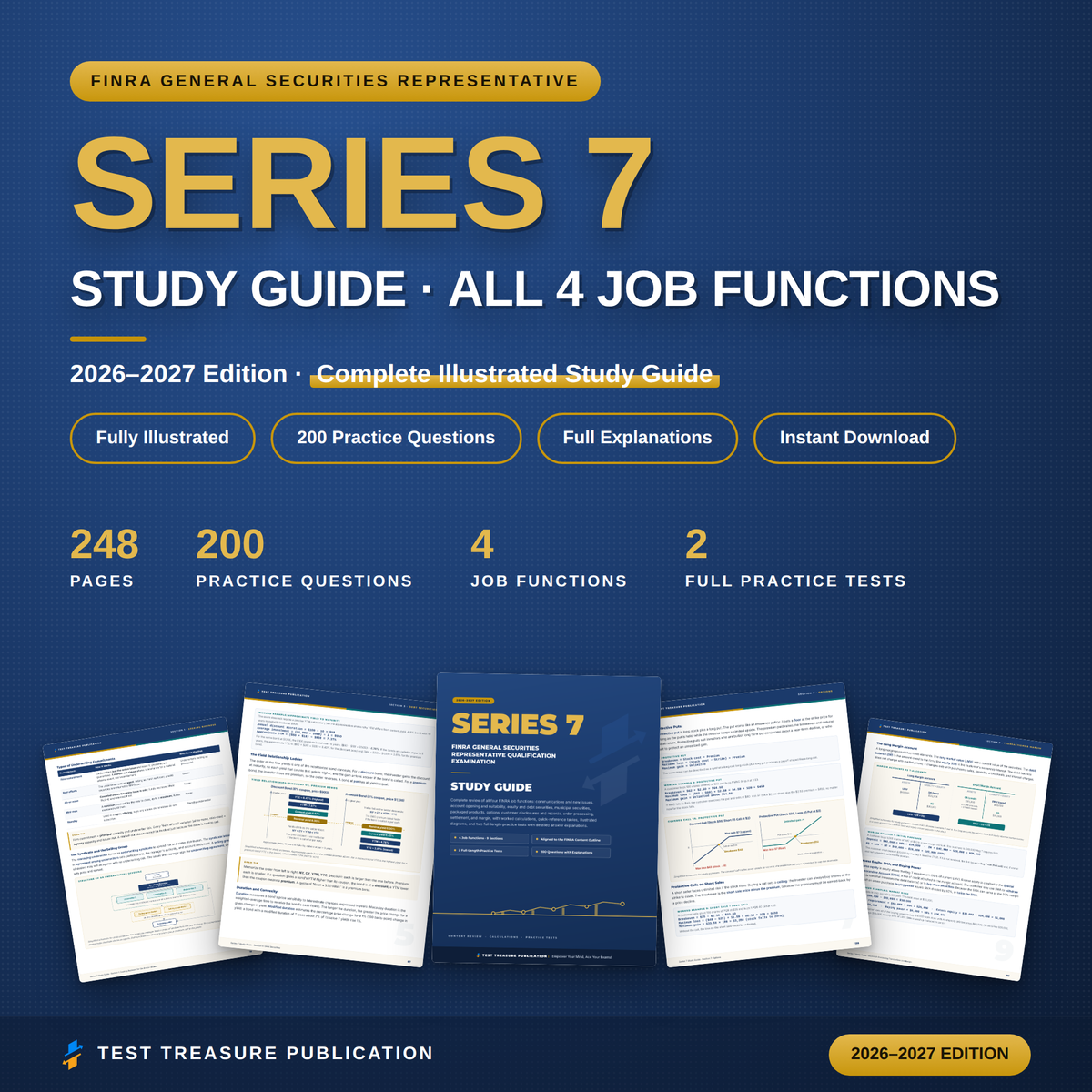 Series 7 Study Guide 2026–2027 — Redesigned Illustrated Edition | 200 Practice Questions