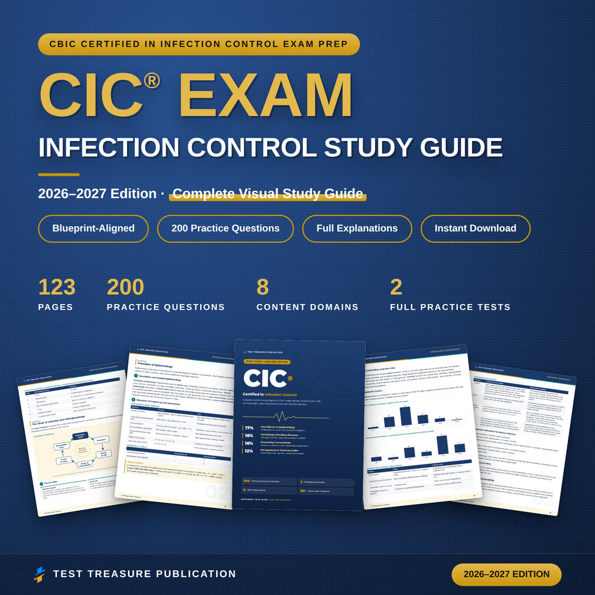 CIC Infection Control Study Guide 2026–2027 | CBIC Prep & 200 Practice Questions