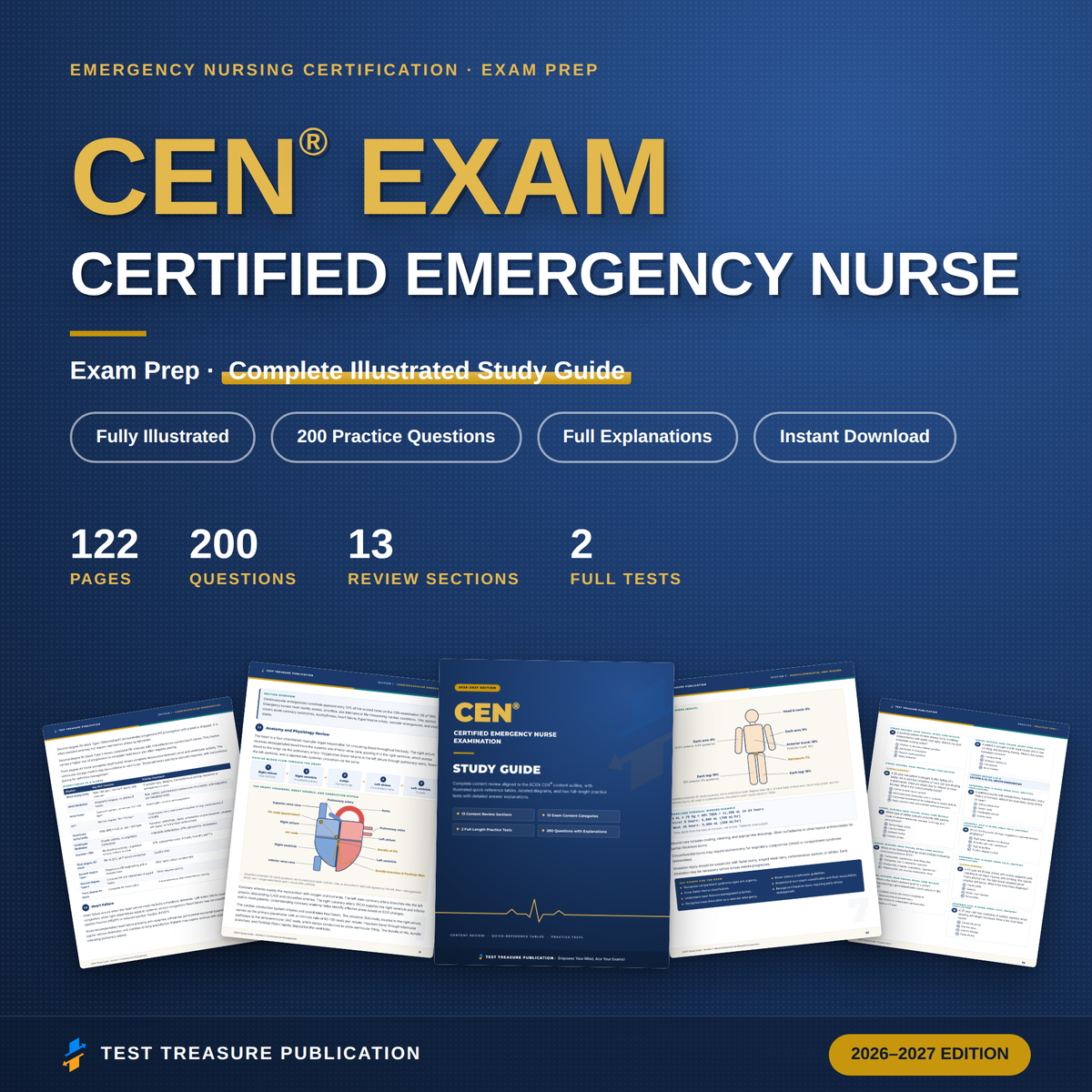 CEN Study Guide 2026–2027 — Redesigned Illustrated Edition | 200 Practice Questions