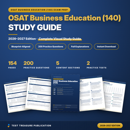 OSAT Business Education 140 Study Guide 2026–2027 | Oklahoma Business Teacher Certification Exam Prep